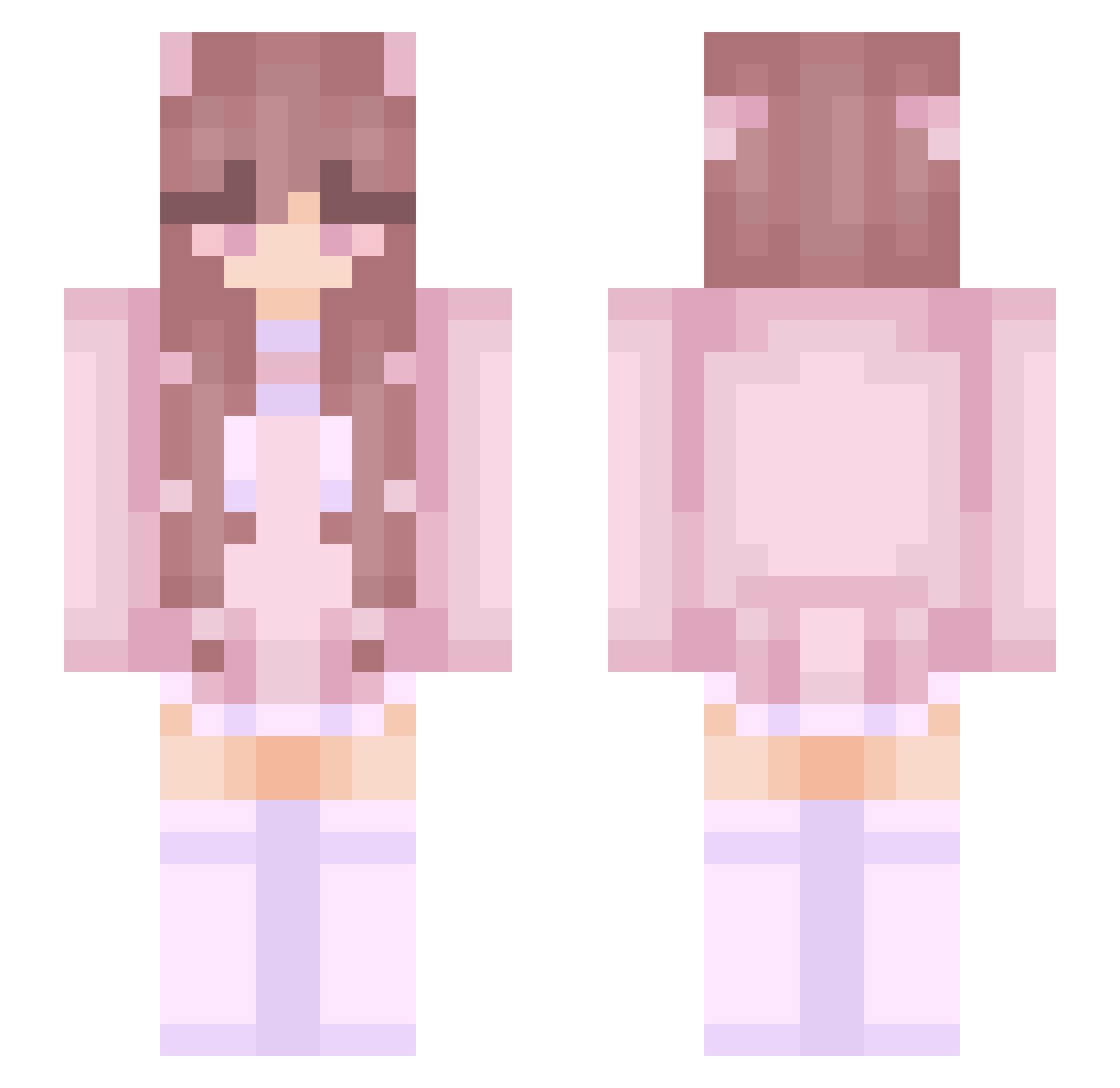 Emmalaiy Minecraft skin, front and back view