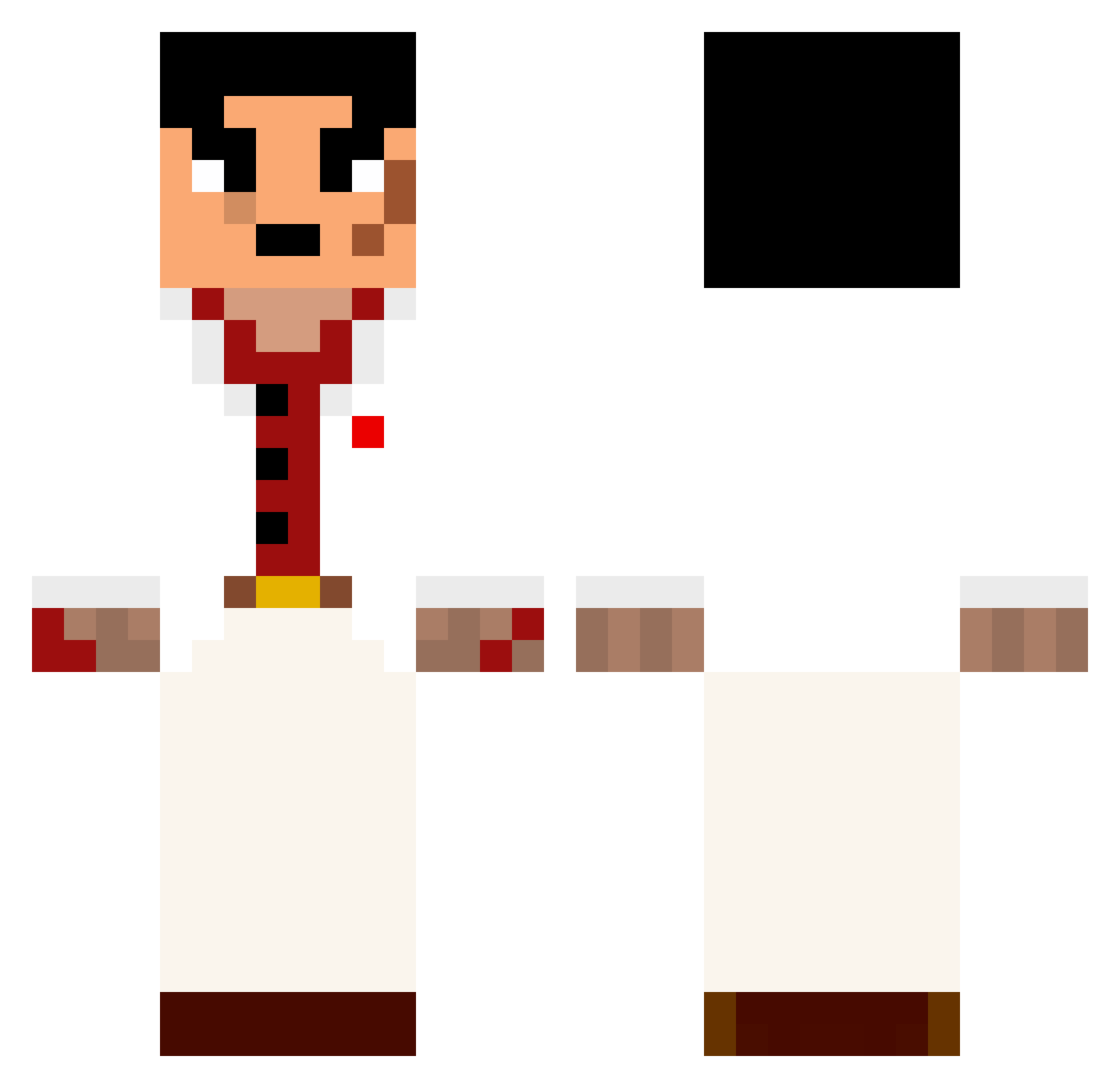 Emanuele1203 Minecraft skin, front and back view