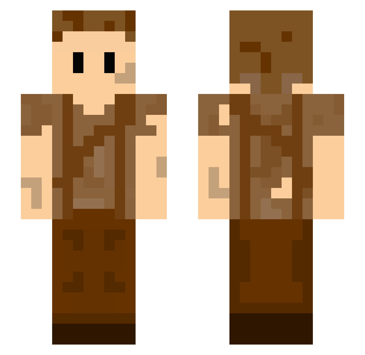 MoonLight_523 Minecraft skin, front and back view