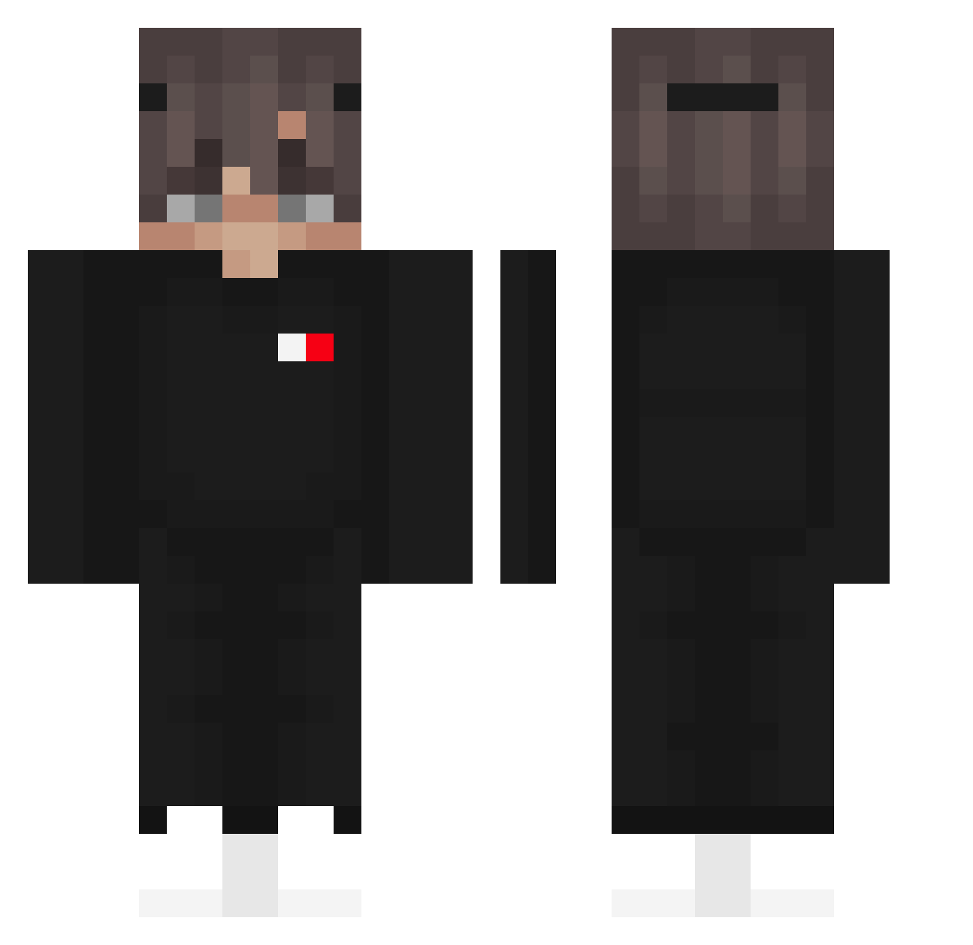 _SeyroX_ Minecraft skin, front and back view