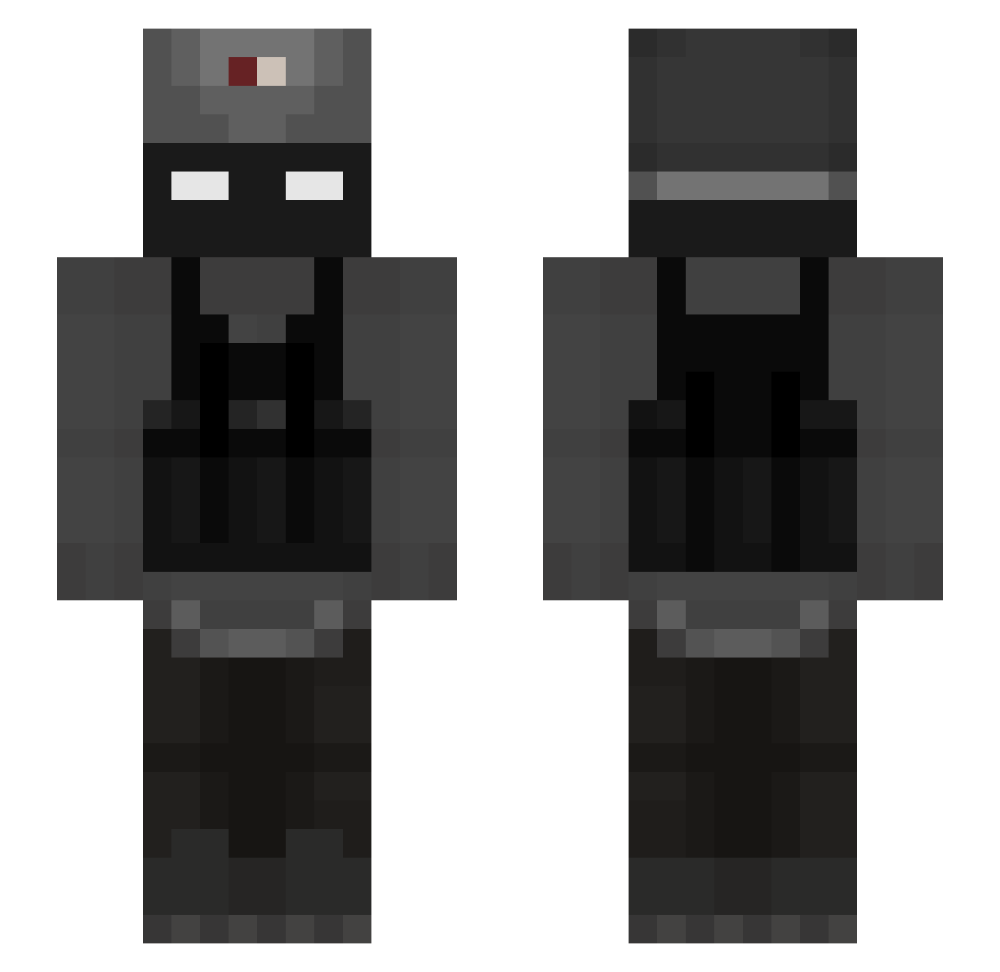Marrinoz Minecraft skin, front and back view