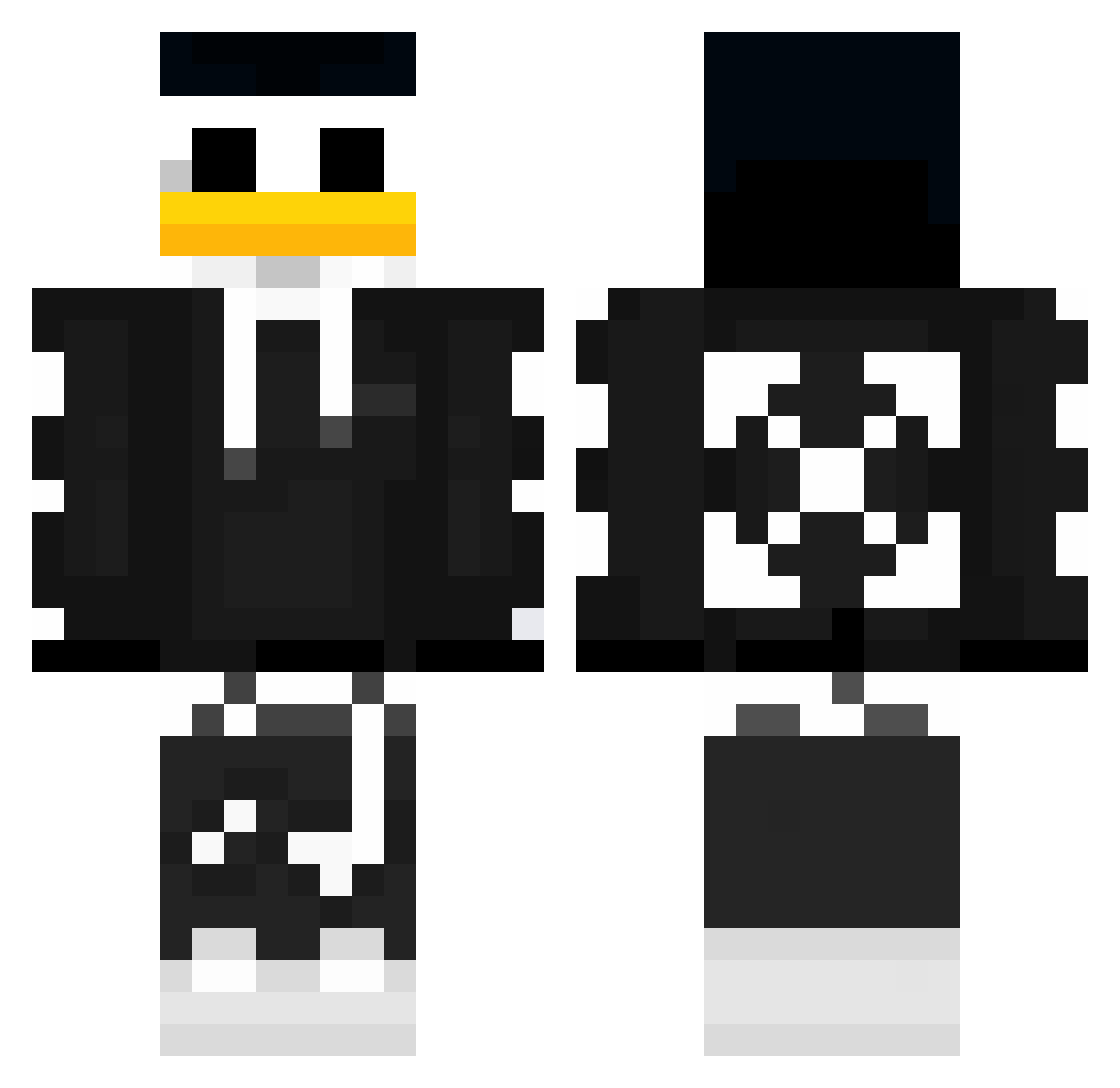 Zakuro46 Minecraft skin, front and back view