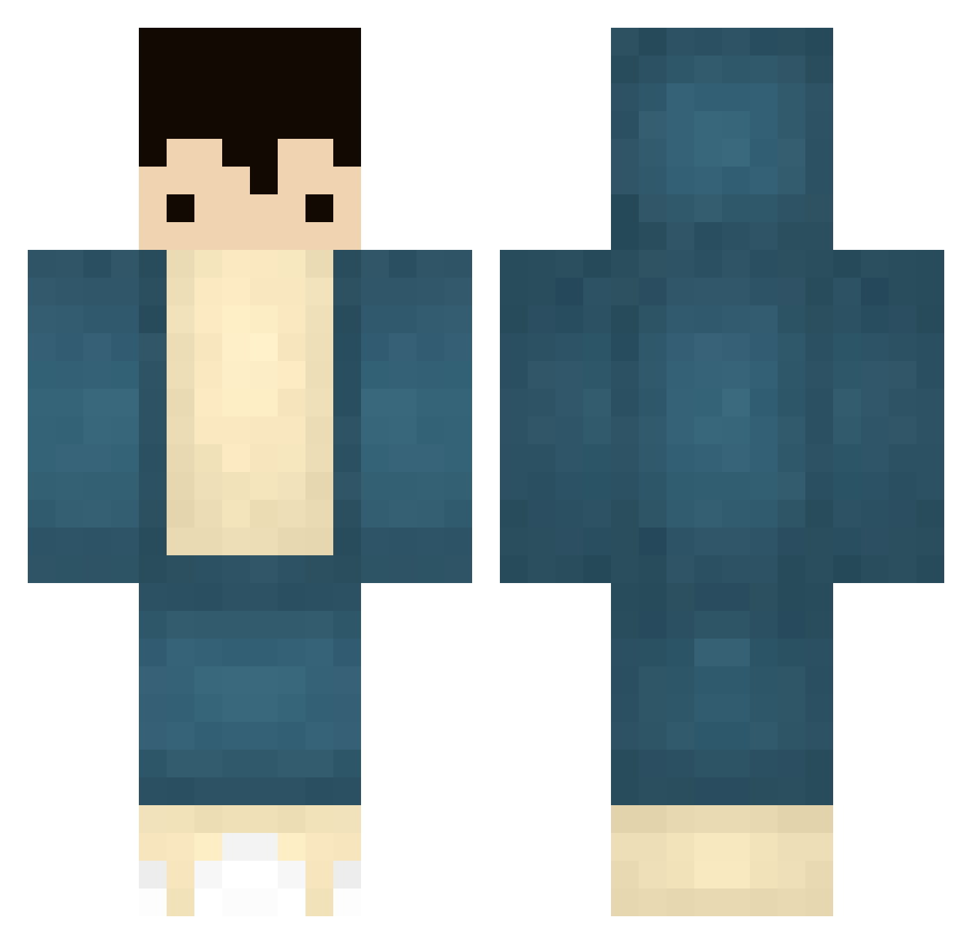 wisdom31 Minecraft skin, front and back view