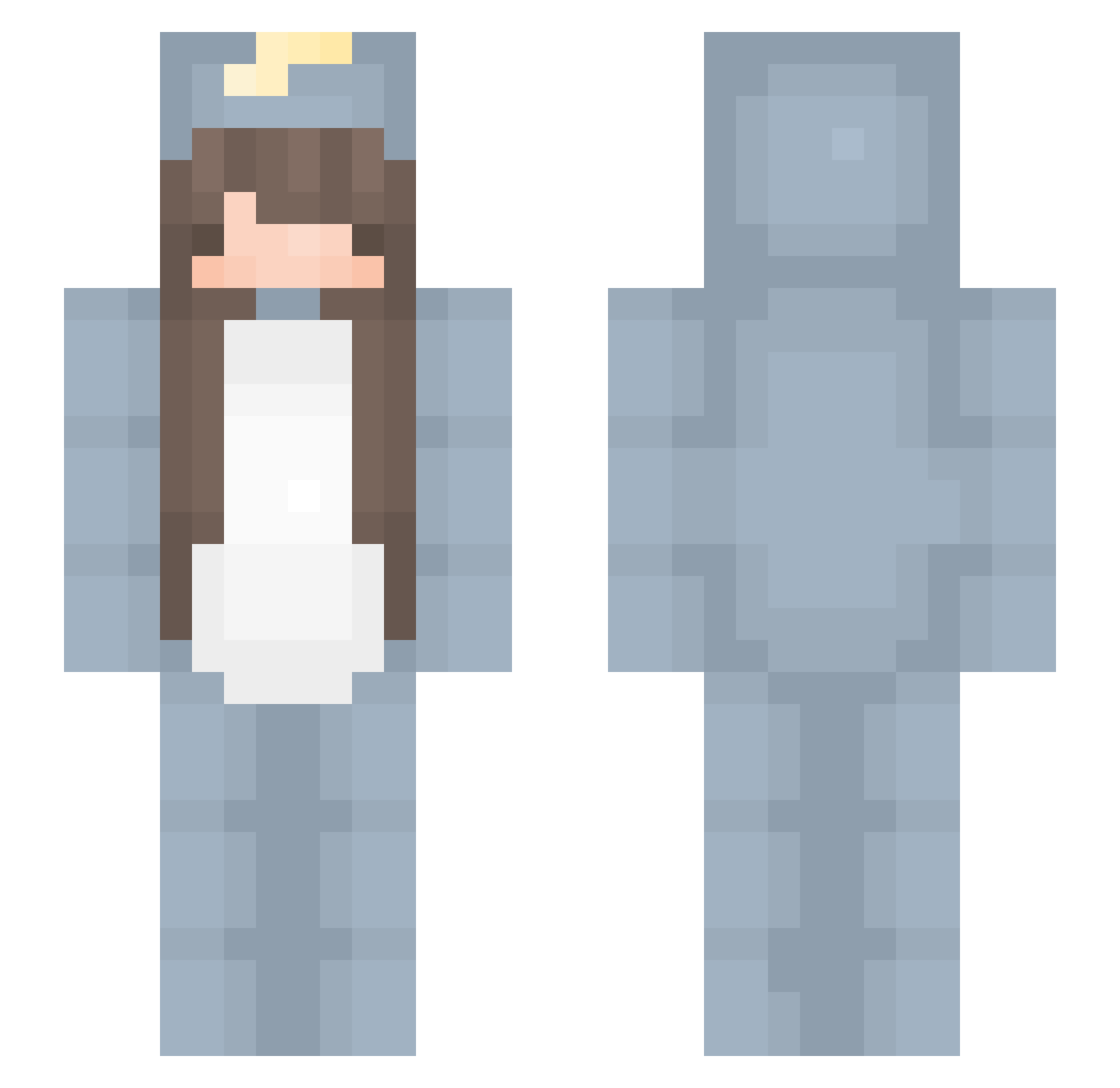 th_tthighs Minecraft skin, front and back view
