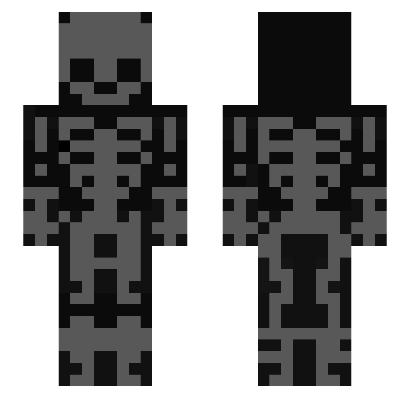 MagNolia_a Minecraft skin, front and back view