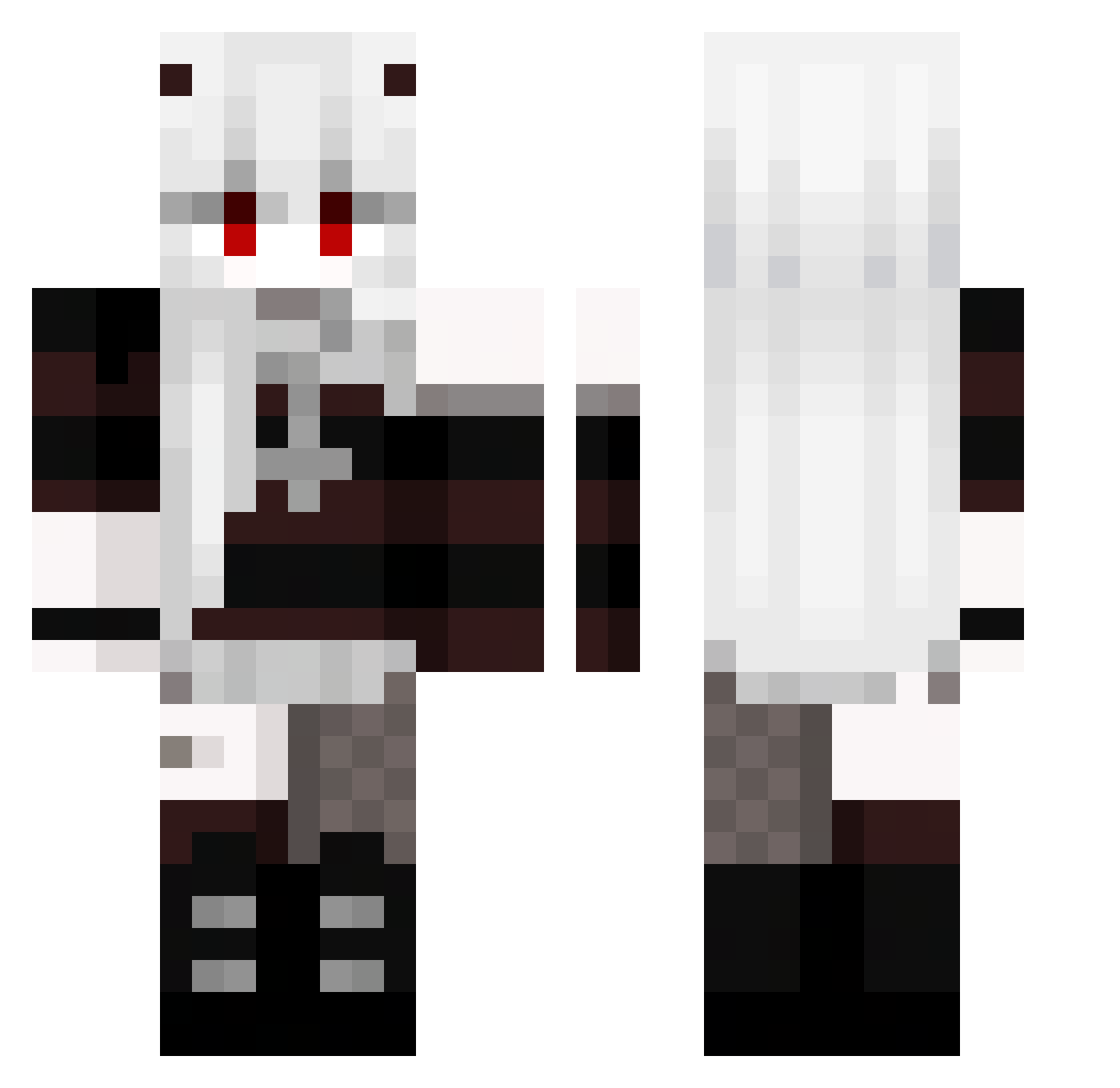 PJK_15 Minecraft skin, front and back view