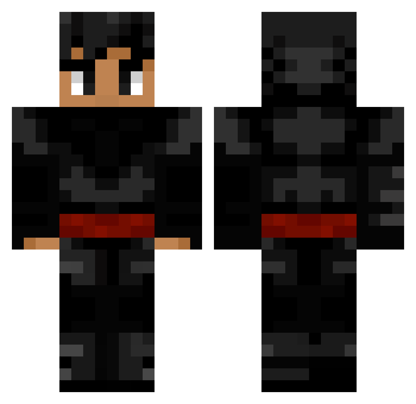 Staind_legit Minecraft skin, front and back view