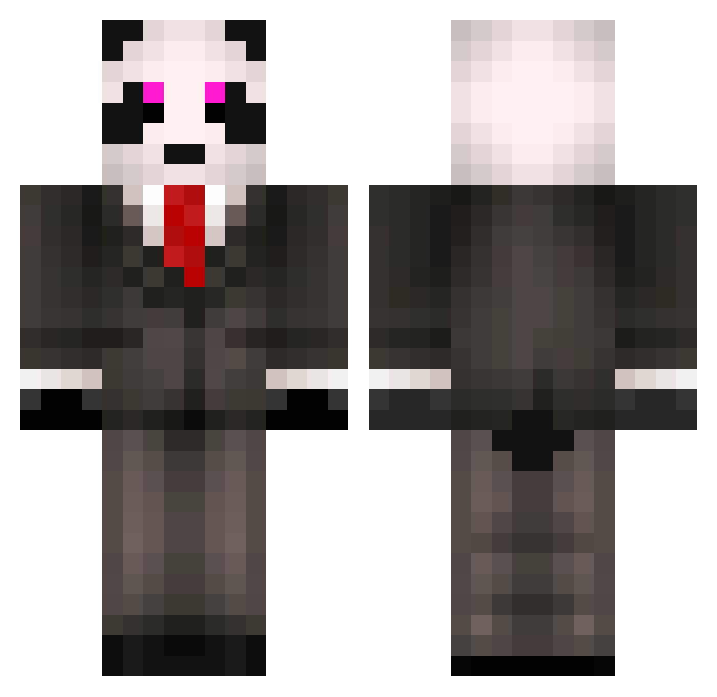 Sprinklez Minecraft skin, front and back view