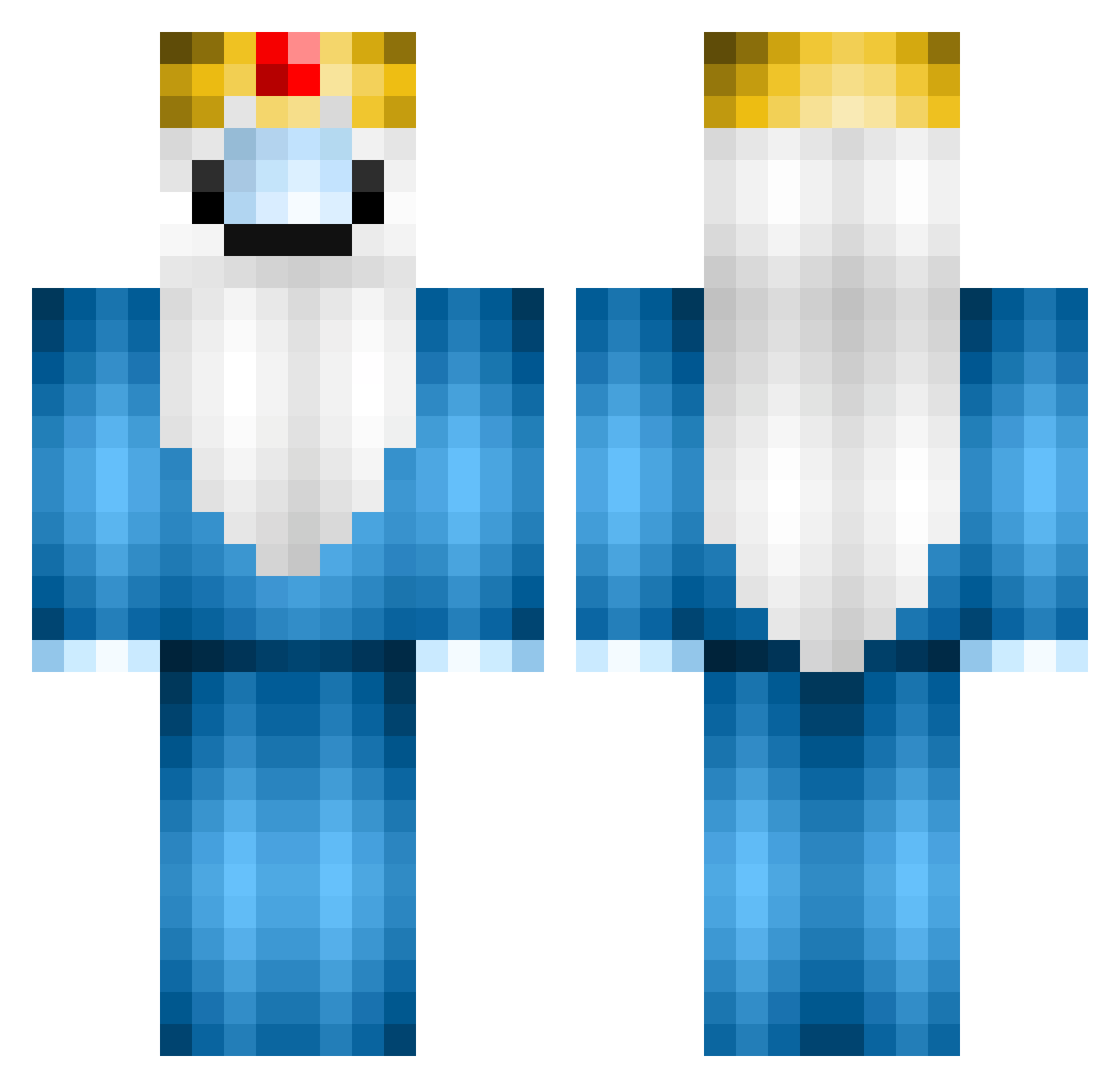 gsjostedt Minecraft skin, front and back view