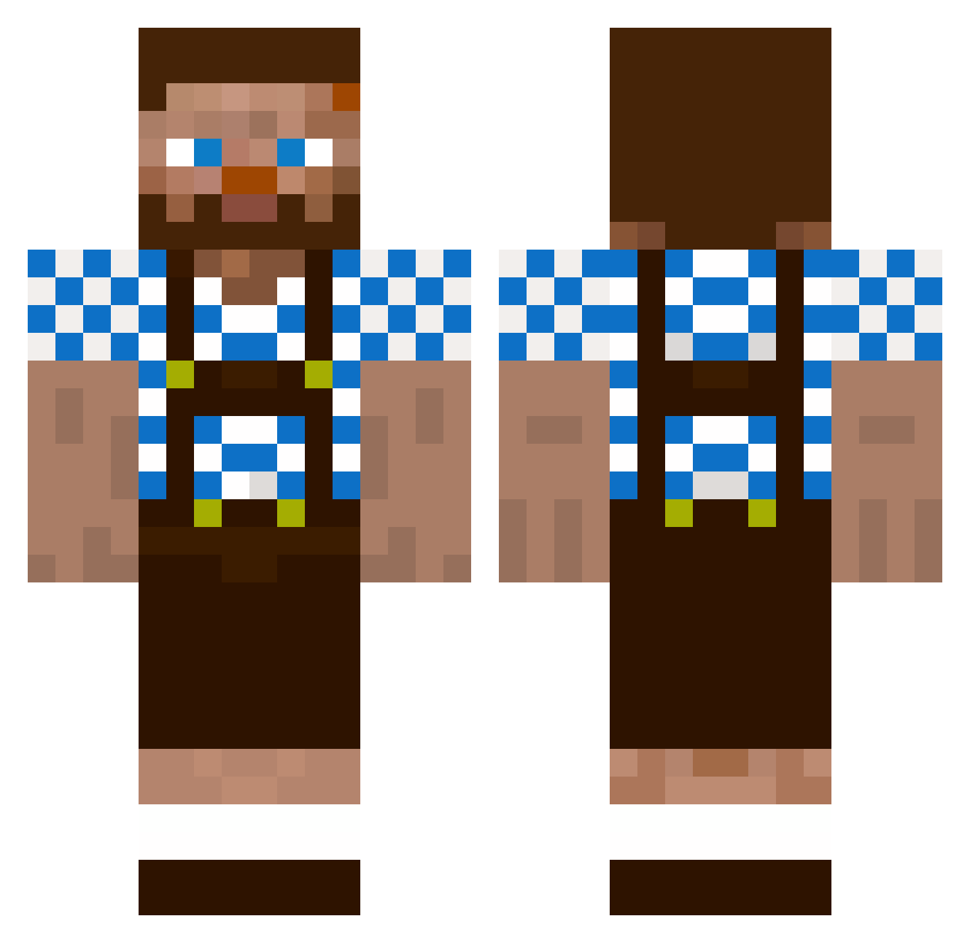 777jeck8nine Minecraft skin, front and back view
