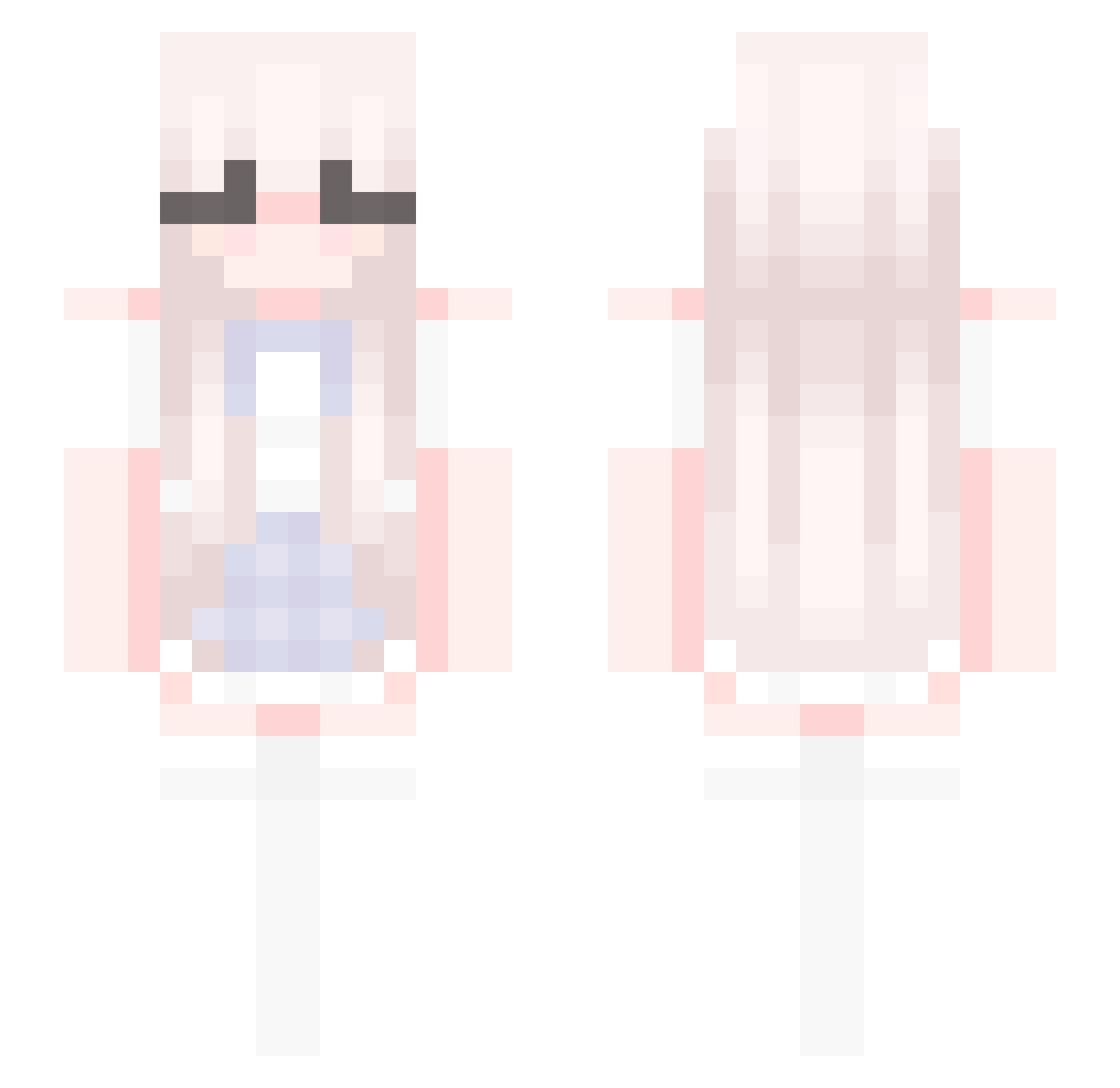 Aerophone Minecraft skin, front and back view