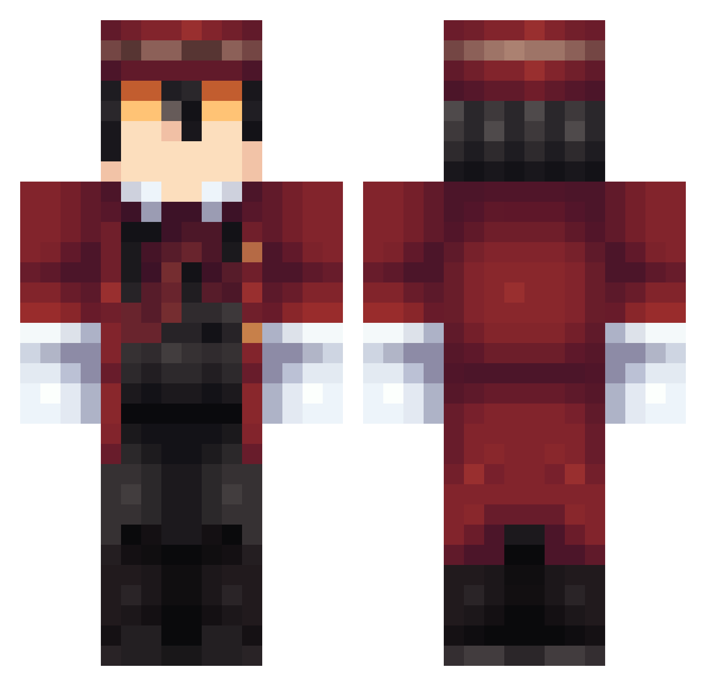 Charizard101253 Minecraft skin, front and back view
