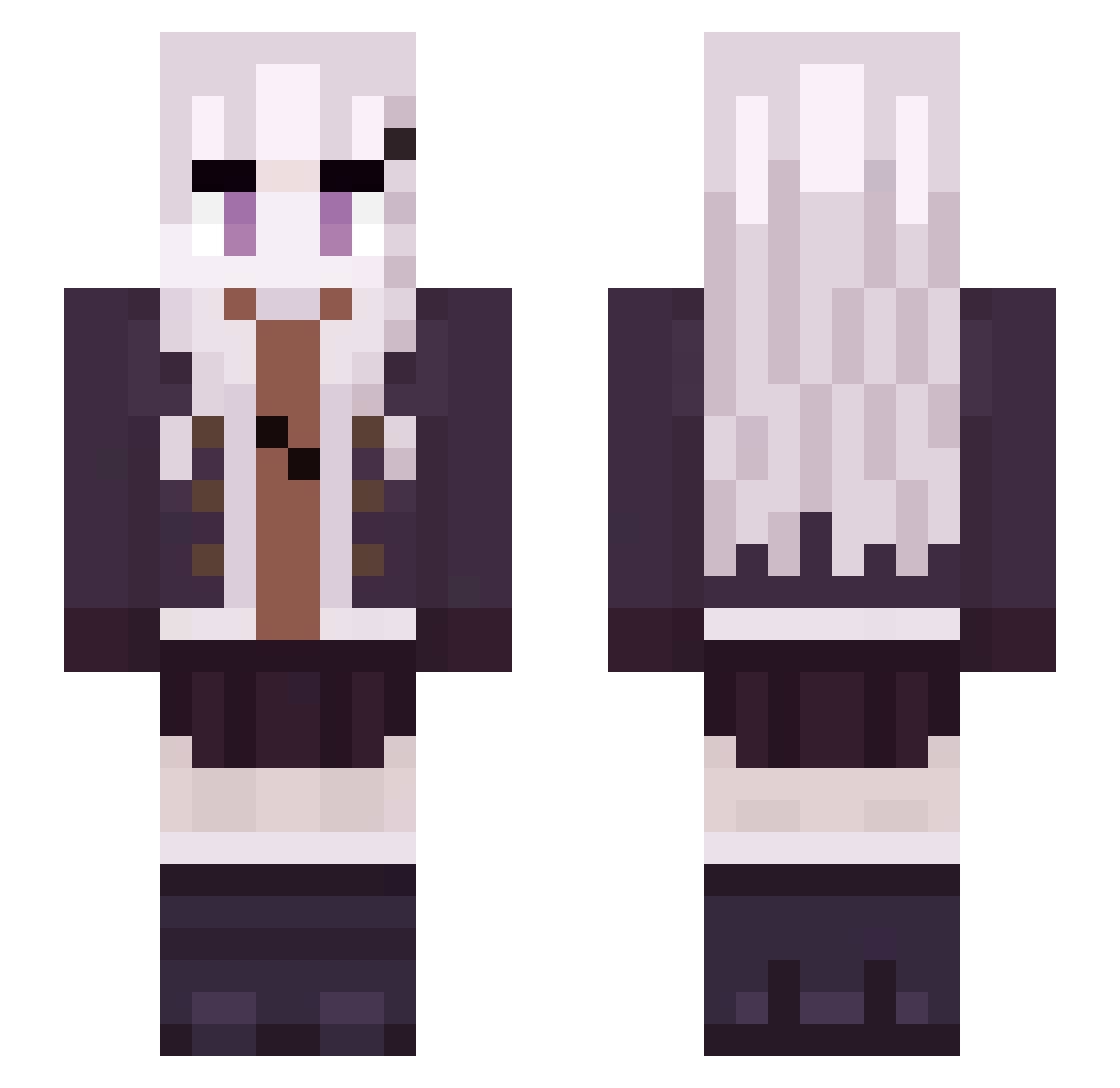 Buttercorns2019 Minecraft skin, front and back view