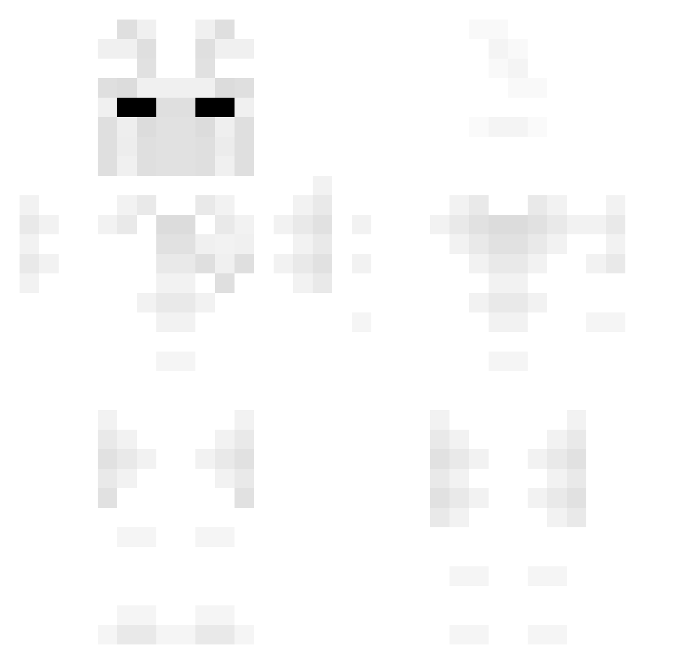 1v24 Minecraft skin, front and back view