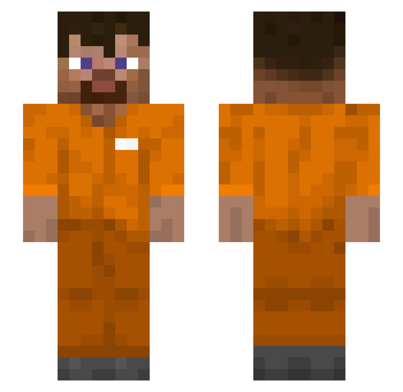 G1ocatoree Minecraft skin, front and back view