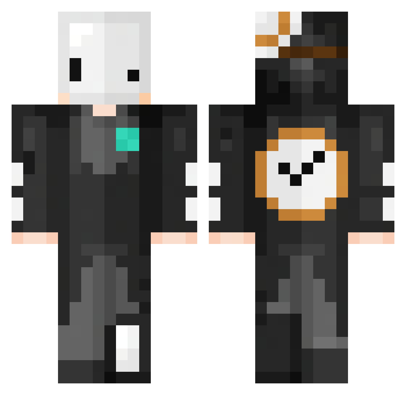 KeithWasTaken_ Minecraft skin, front and back view