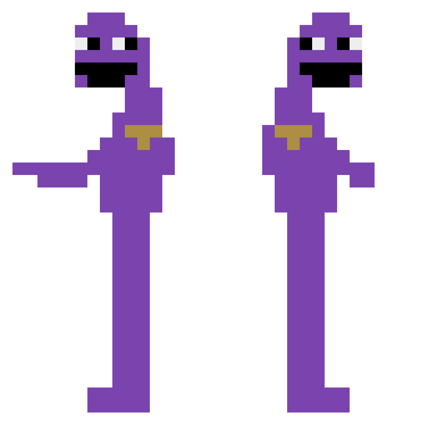 BrakObungaGaming Minecraft skin, front and back view