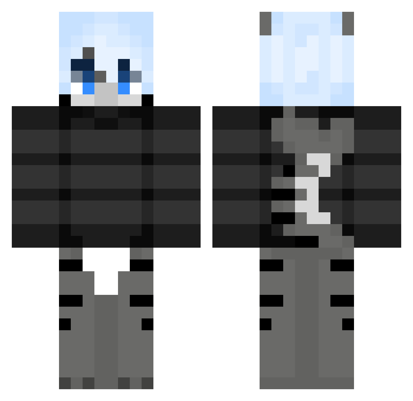 keeptrolln Minecraft skin, front and back view