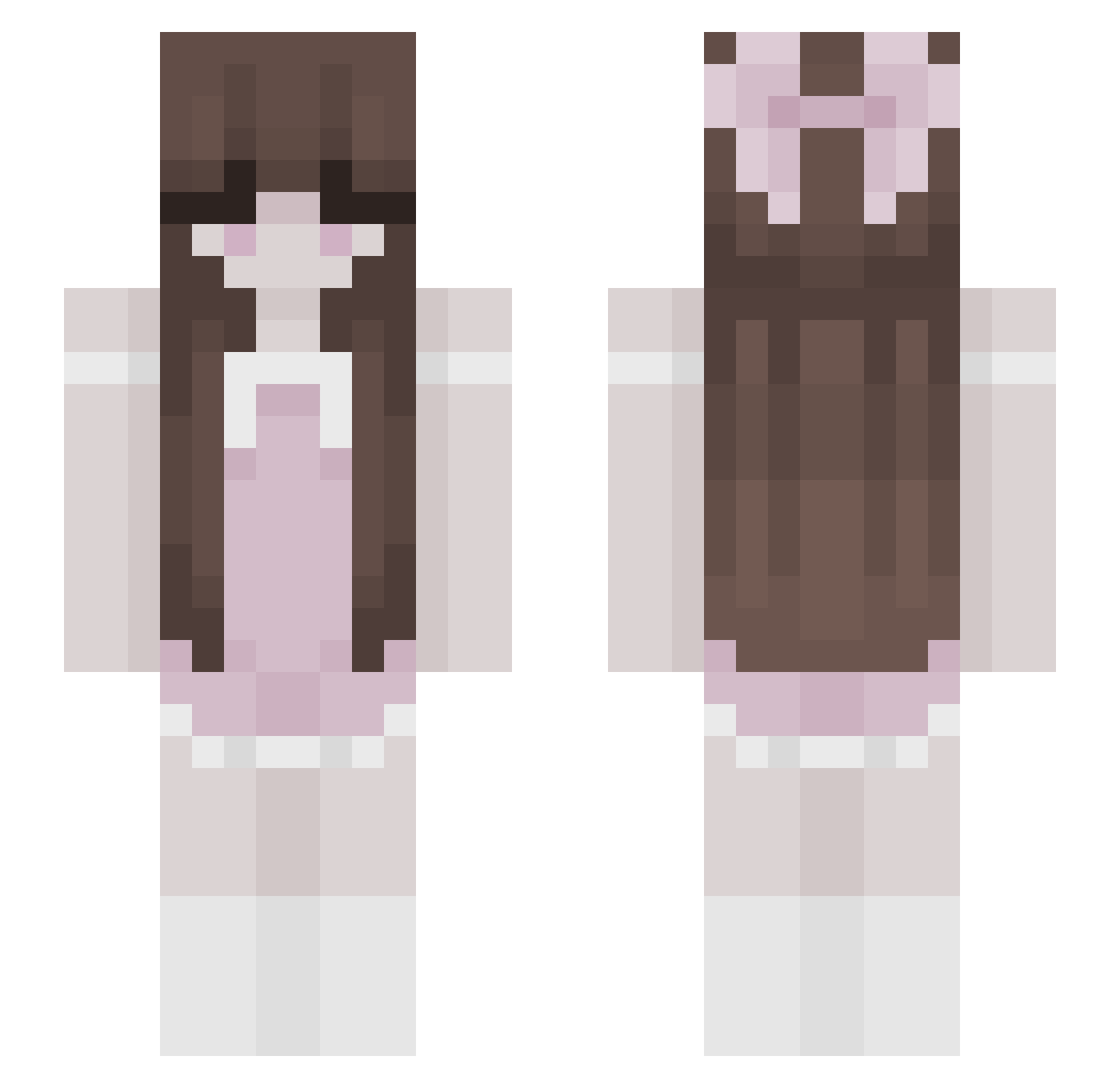 SchwarzerBurger Minecraft skin, front and back view