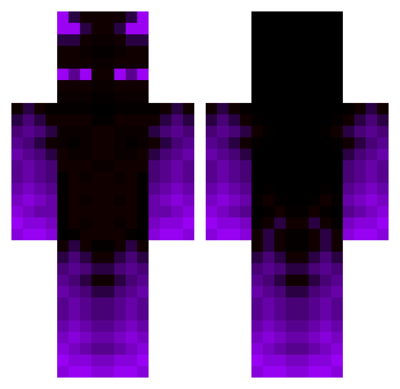 Syn Minecraft skin, front and back view