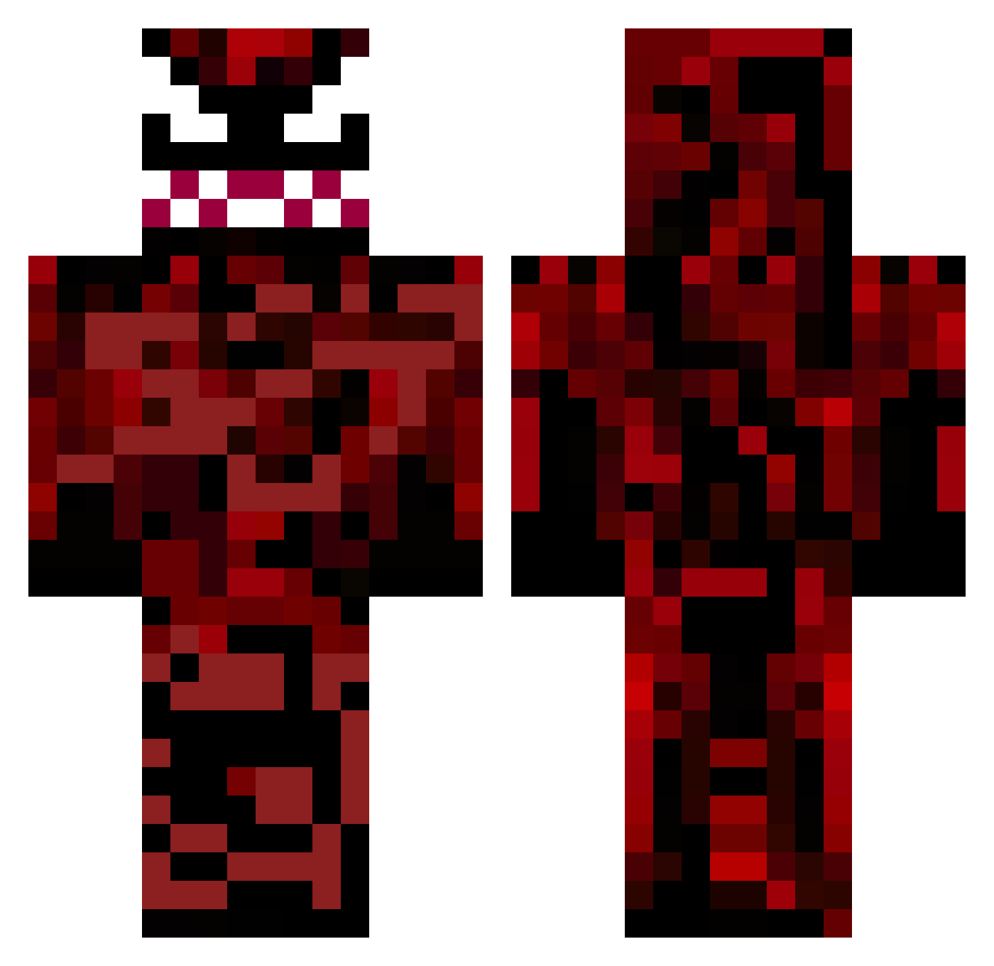 NoahZ07 Minecraft skin, front and back view