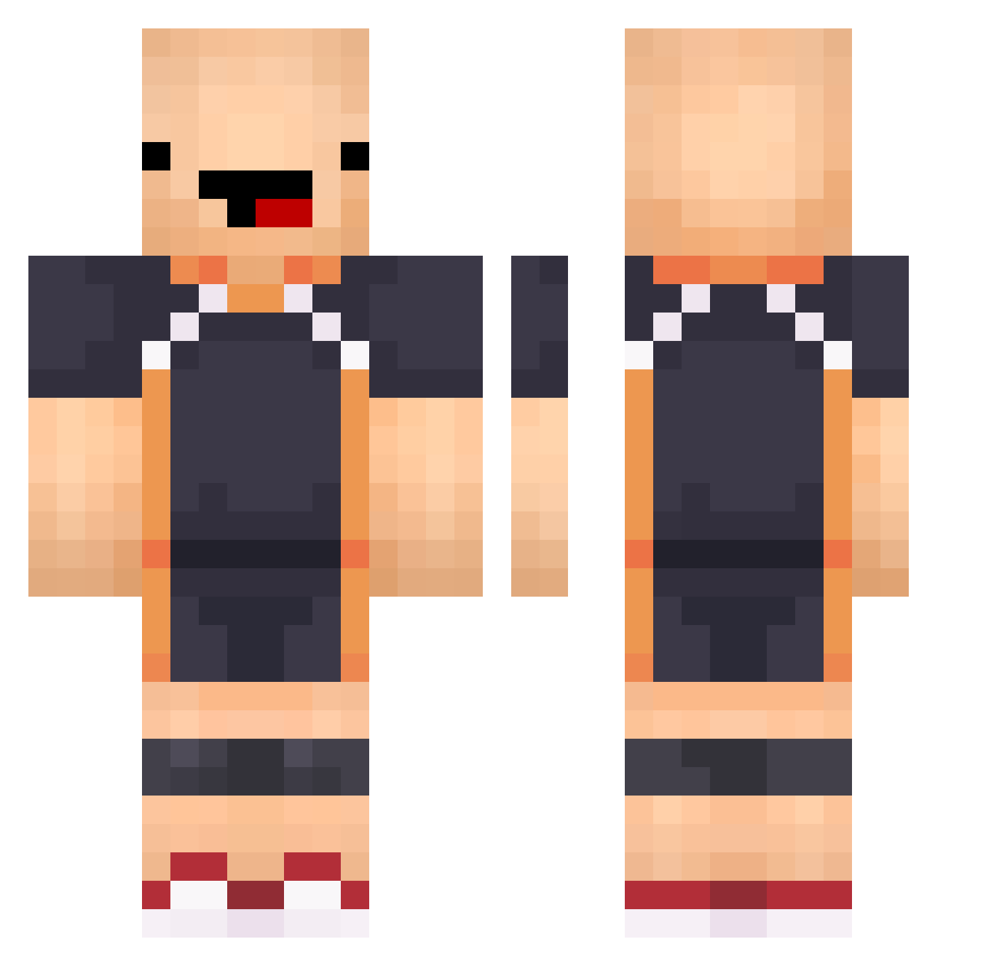 shiunchen2 Minecraft skin, front and back view