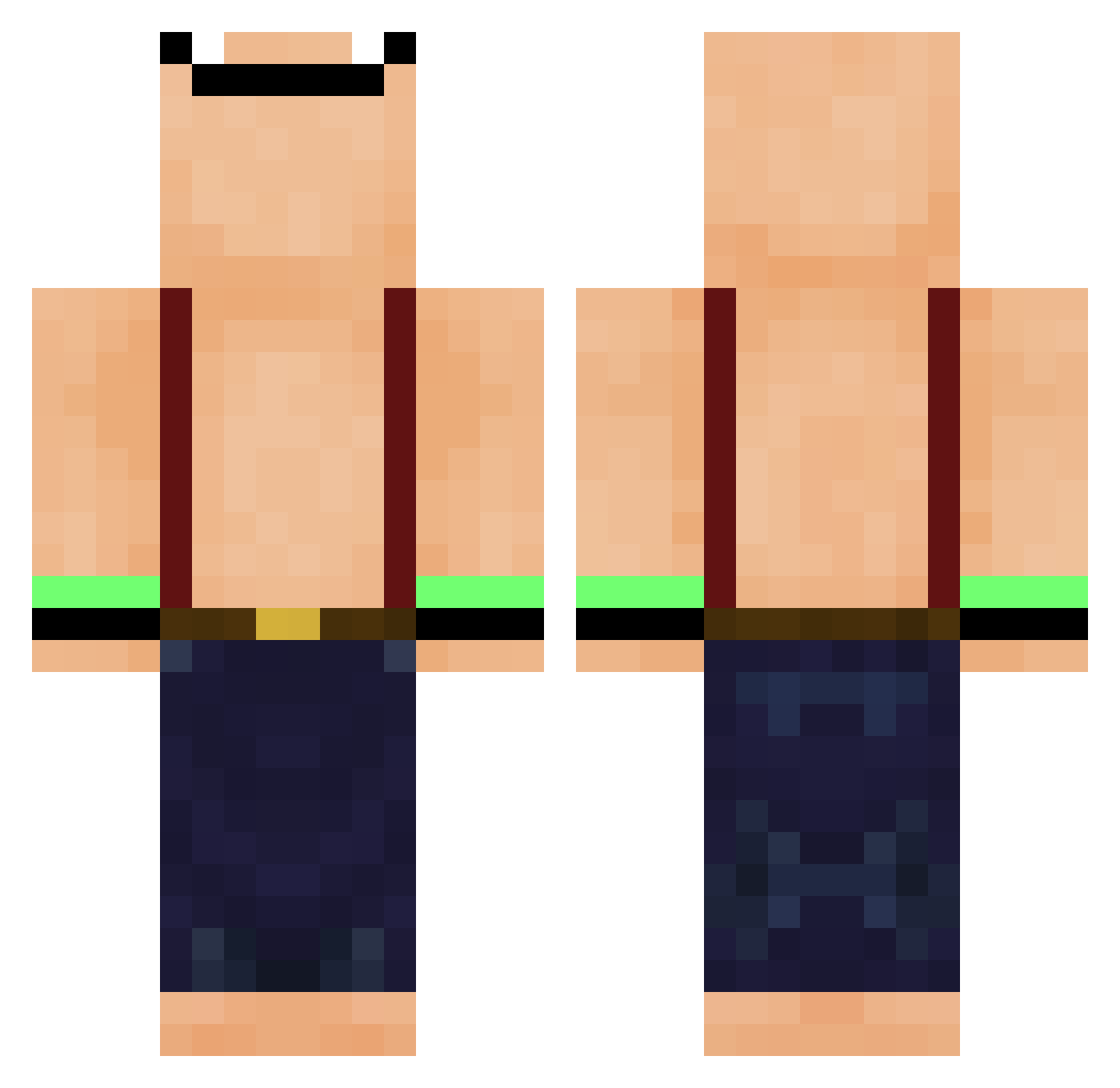 yoo_boiii_420 Minecraft skin, front and back view