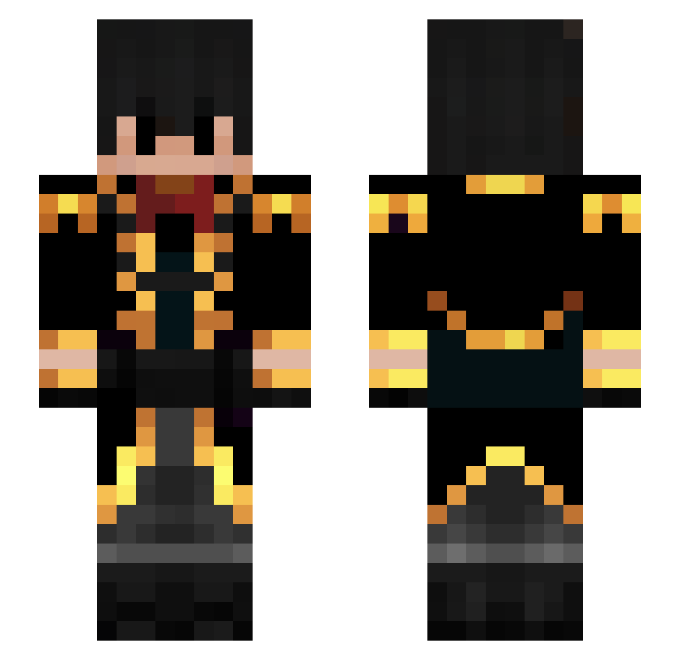 St3venIsNotCool Minecraft skin, front and back view