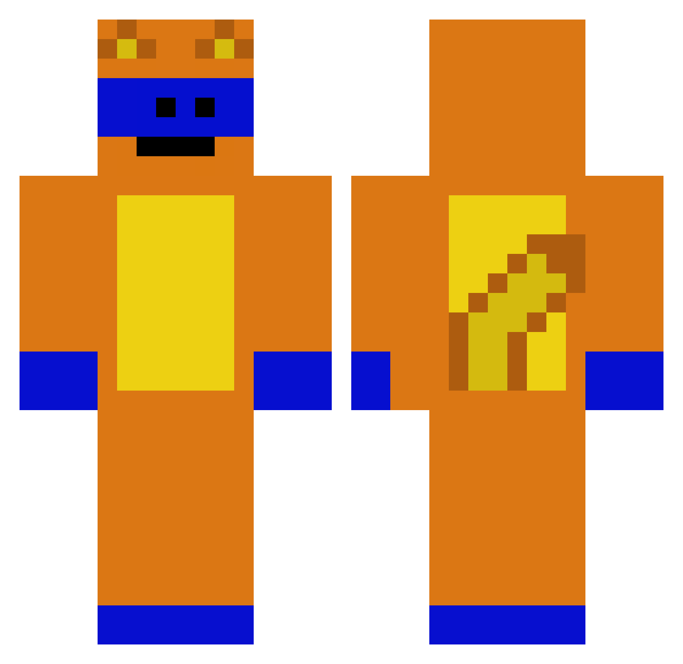 JLovesLaisha Minecraft skin, front and back view