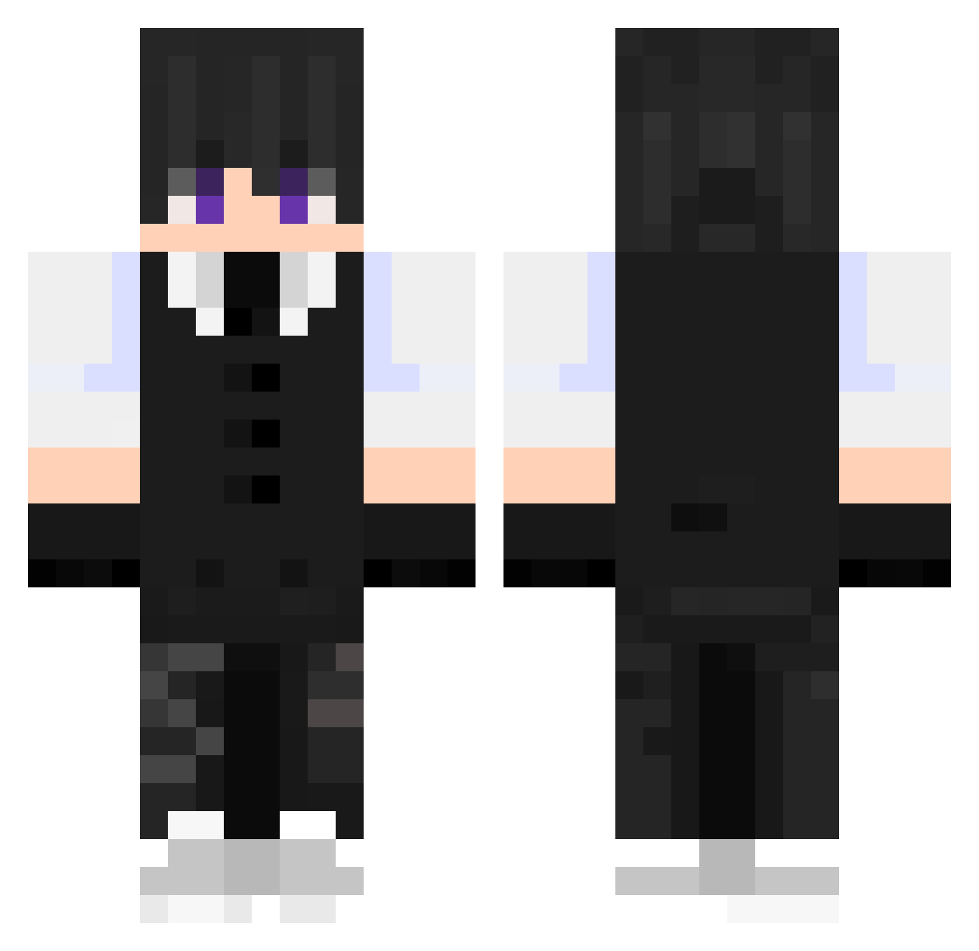 xKrzysztoferx Minecraft skin, front and back view