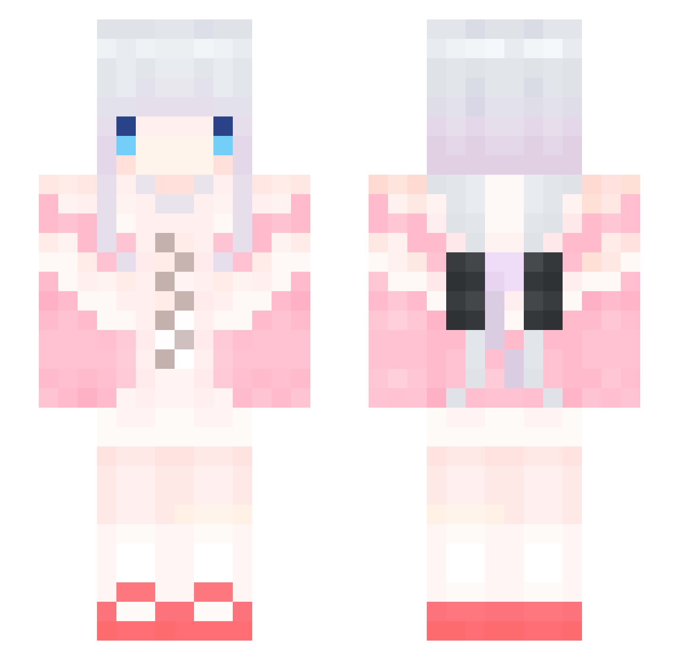 m____nri Minecraft skin, front and back view