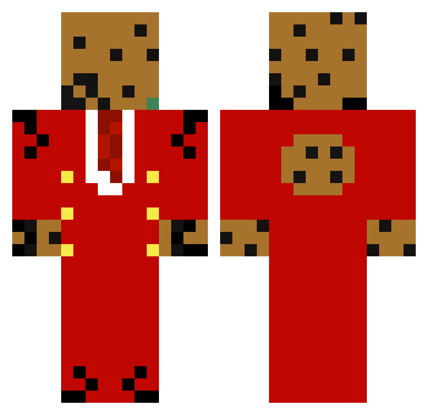 jbiscuit2255 Minecraft skin, front and back view