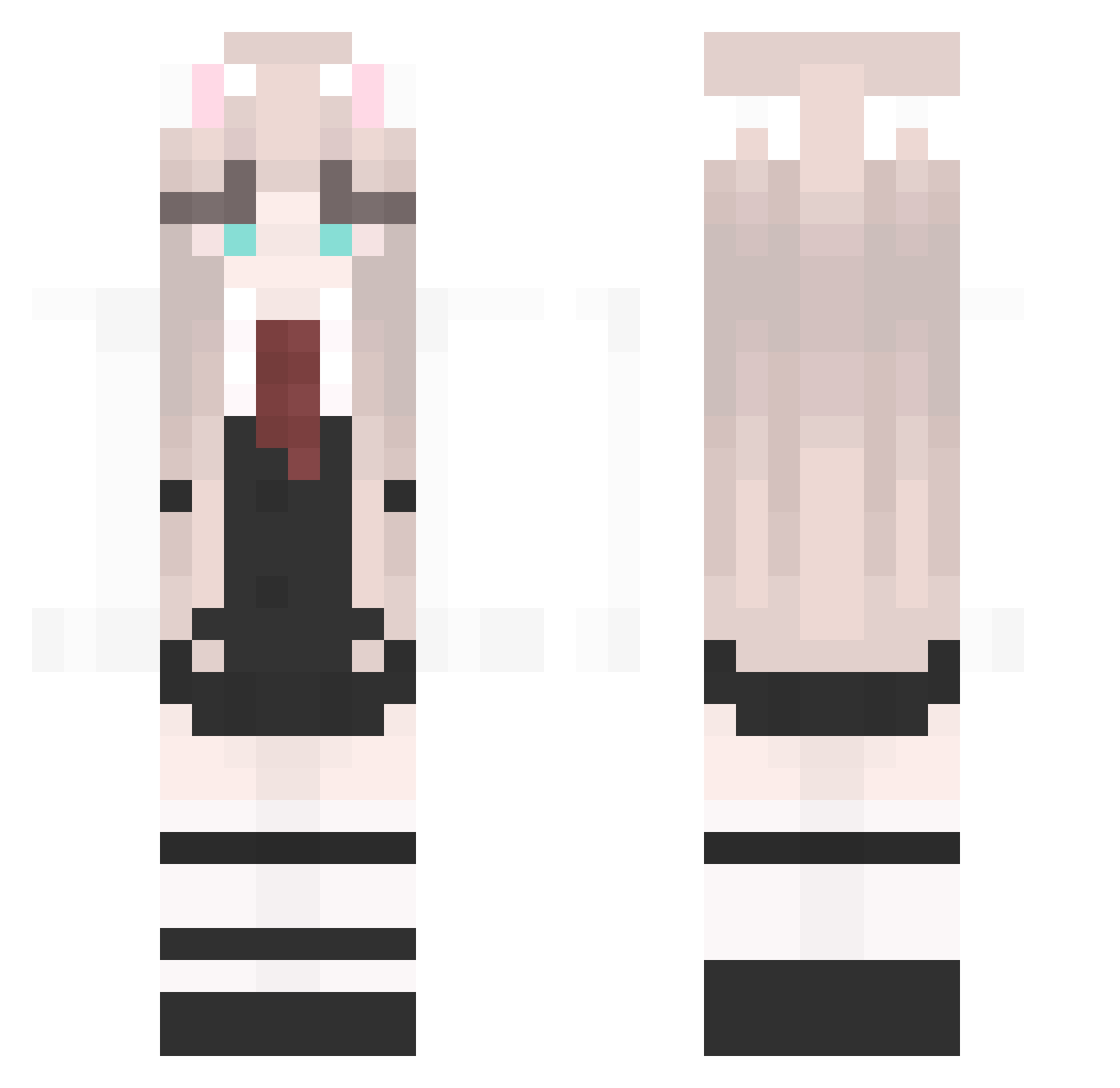 Su_12QWQ Minecraft skin, front and back view