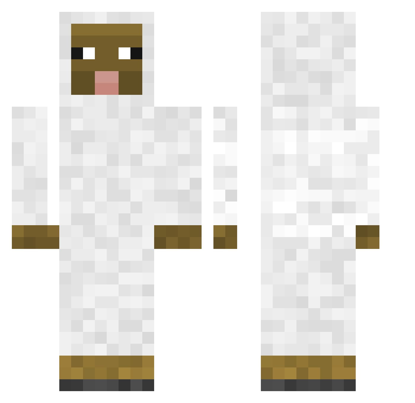 SR1912Gary Minecraft skin, front and back view