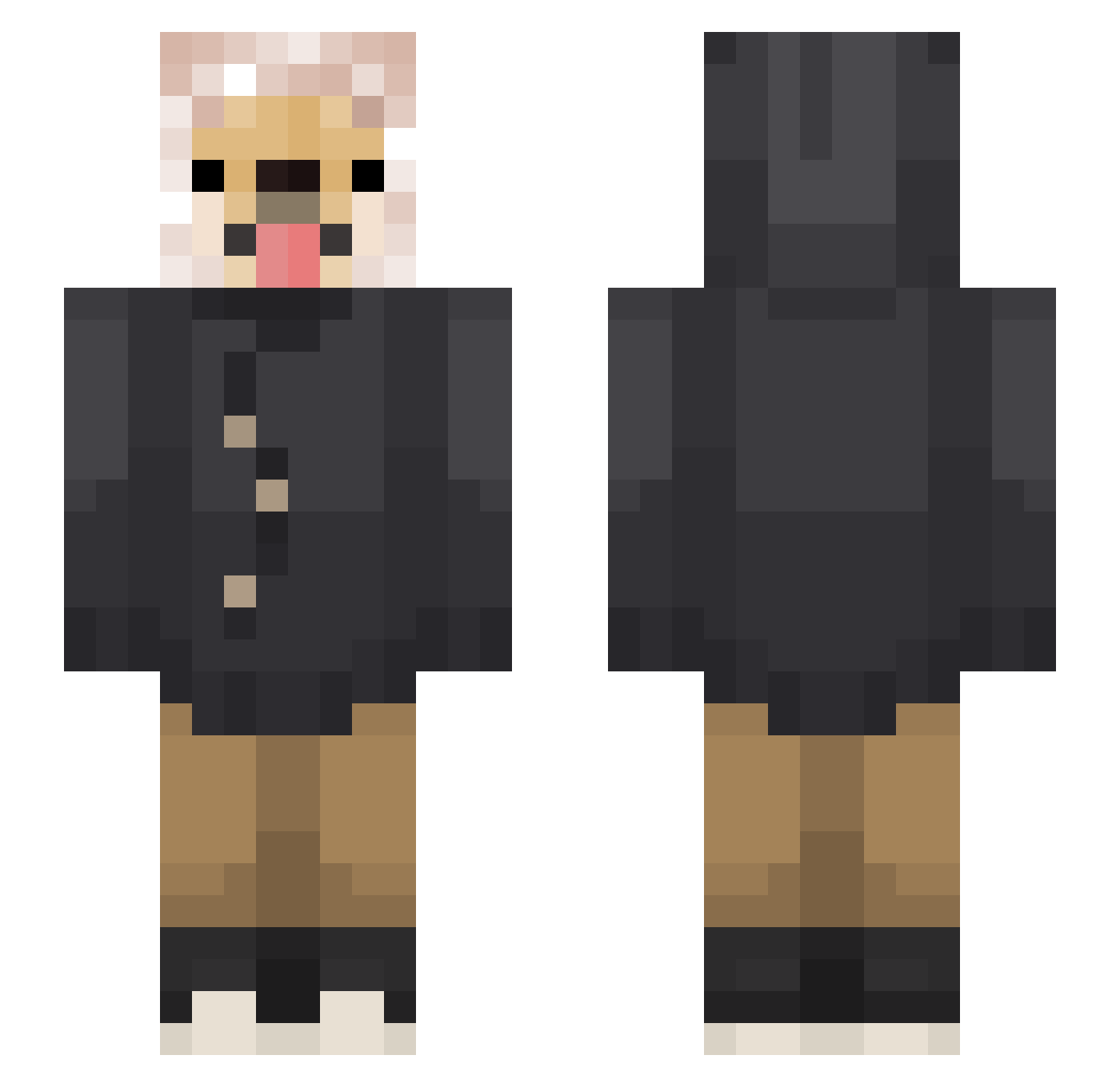 tim950415 Minecraft skin, front and back view