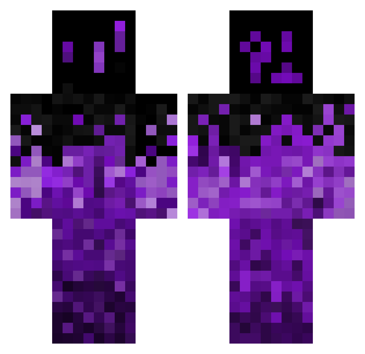 Demax_01 Minecraft skin, front and back view