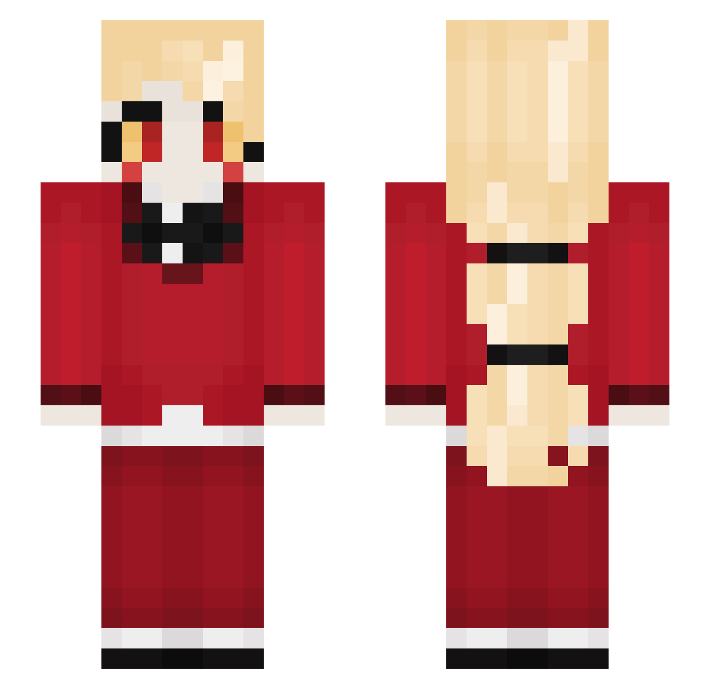 Emily_Searaphim Minecraft skin, front and back view