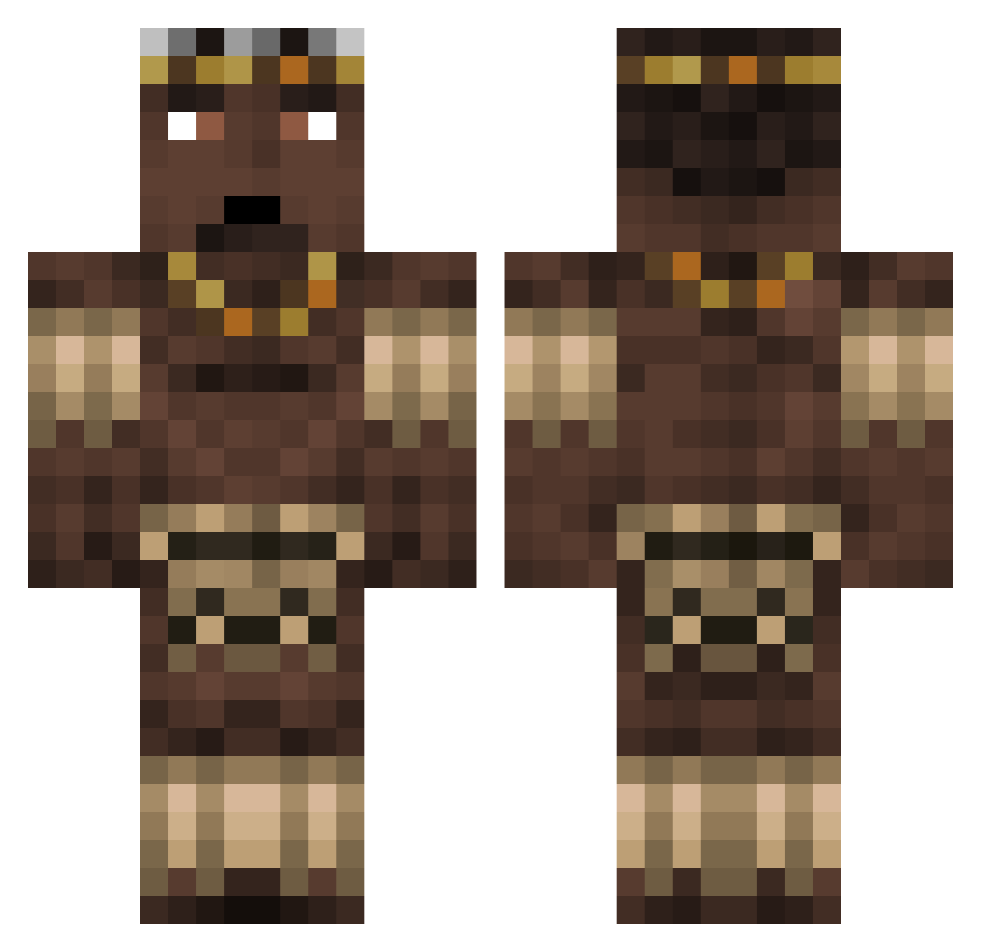 MateoPNP Minecraft skin, front and back view