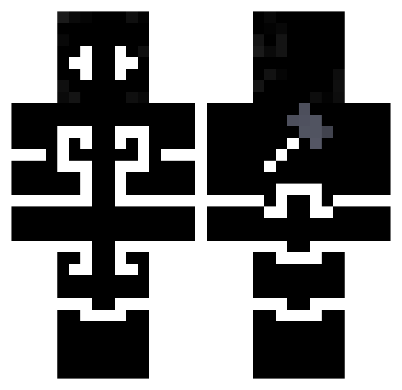 HyperMace1 Minecraft skin, front and back view