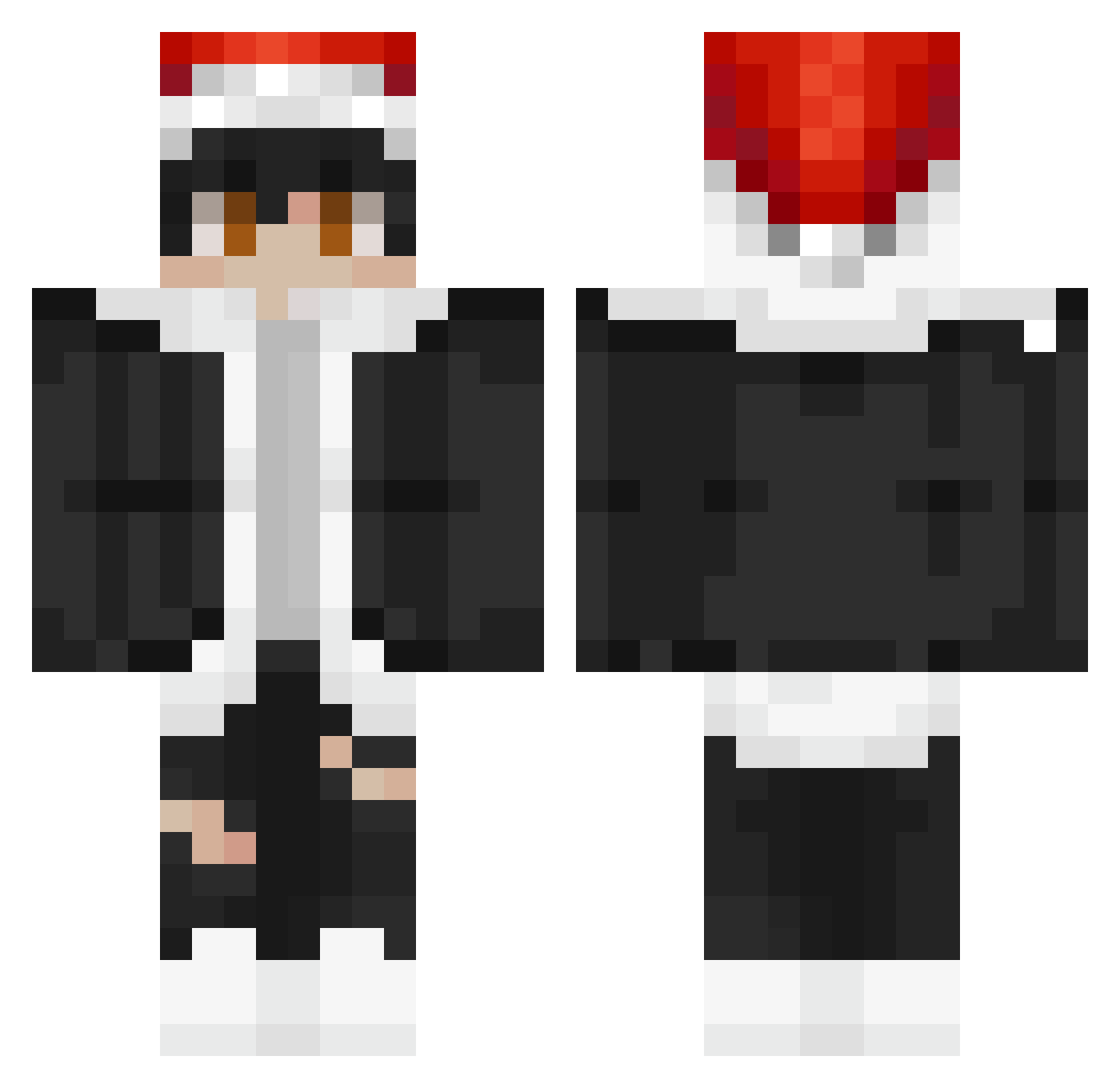 D1lz Minecraft skin, front and back view
