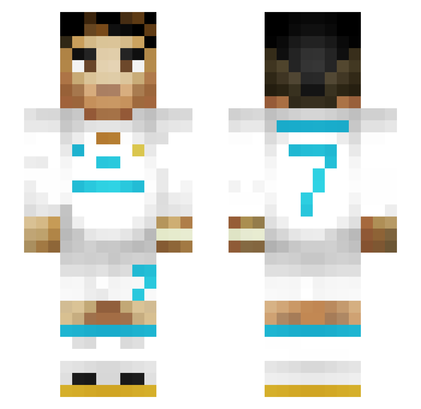 jerry111111 Minecraft skin, front and back view