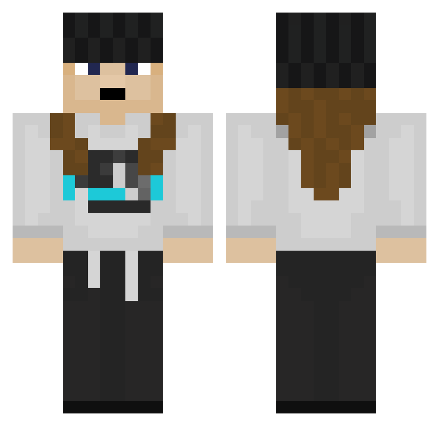 Toastyyy__ Minecraft skin, front and back view