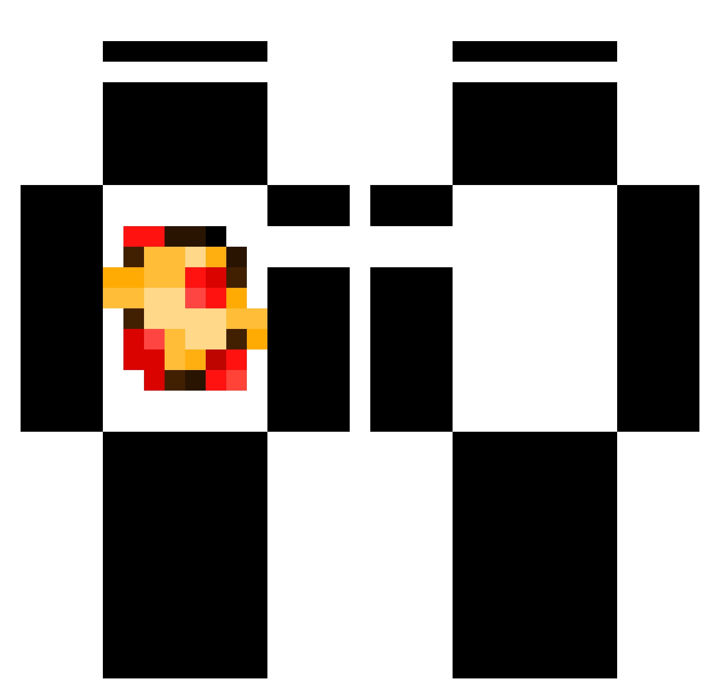 bingusfishy Minecraft skin, front and back view
