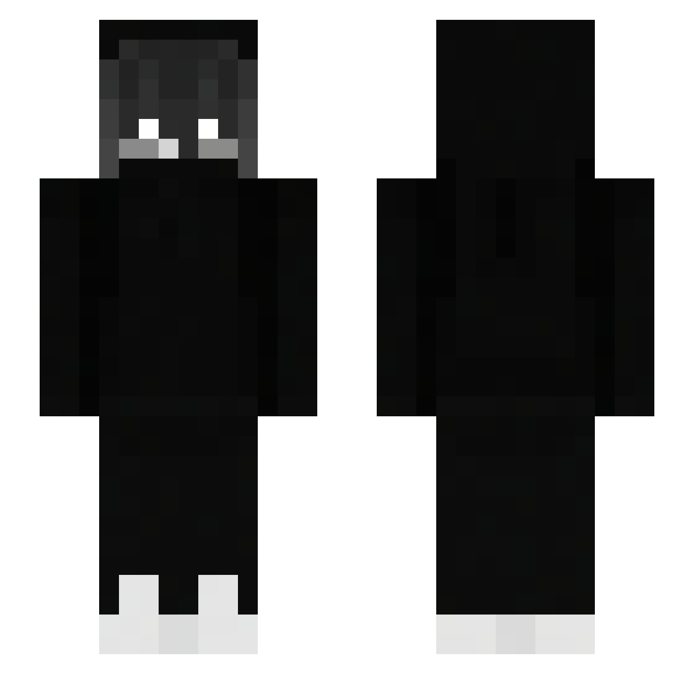 zereKOO Minecraft skin, front and back view