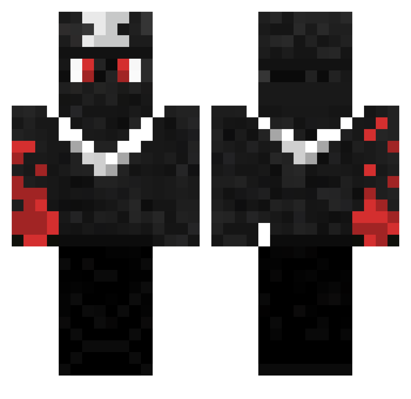 maisonlvn Minecraft skin, front and back view