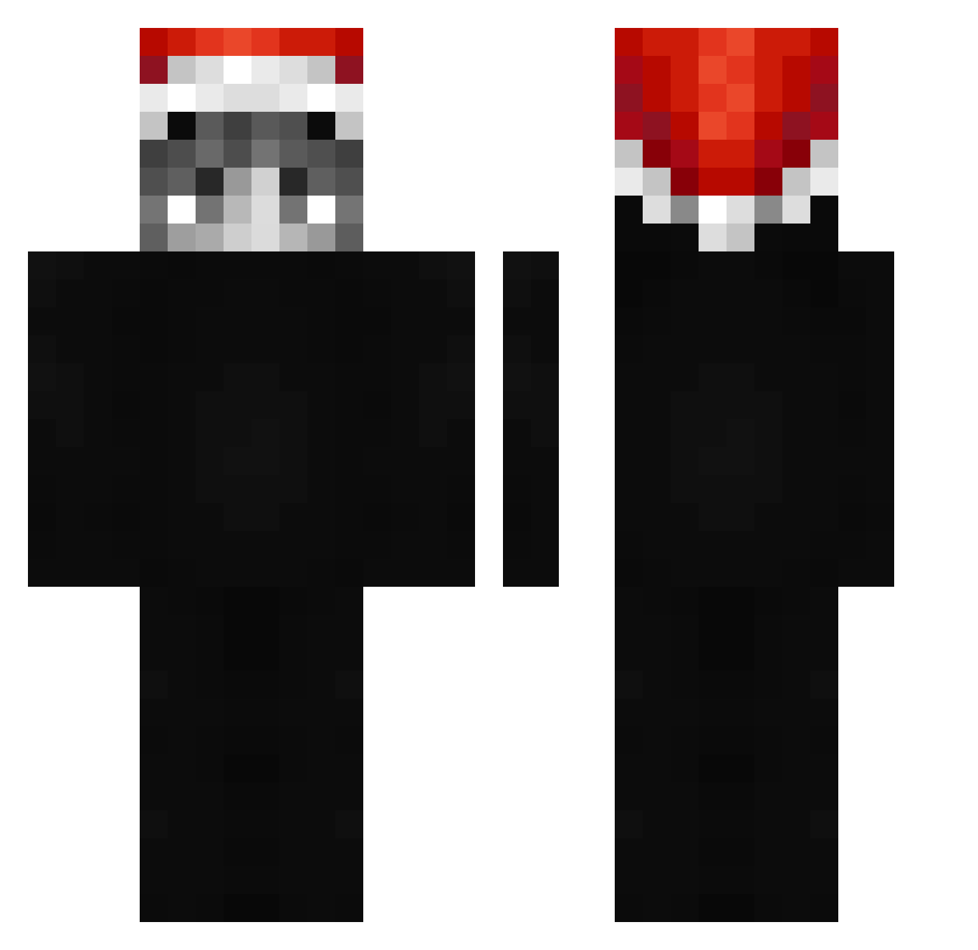 SirSmaug Minecraft skin, front and back view