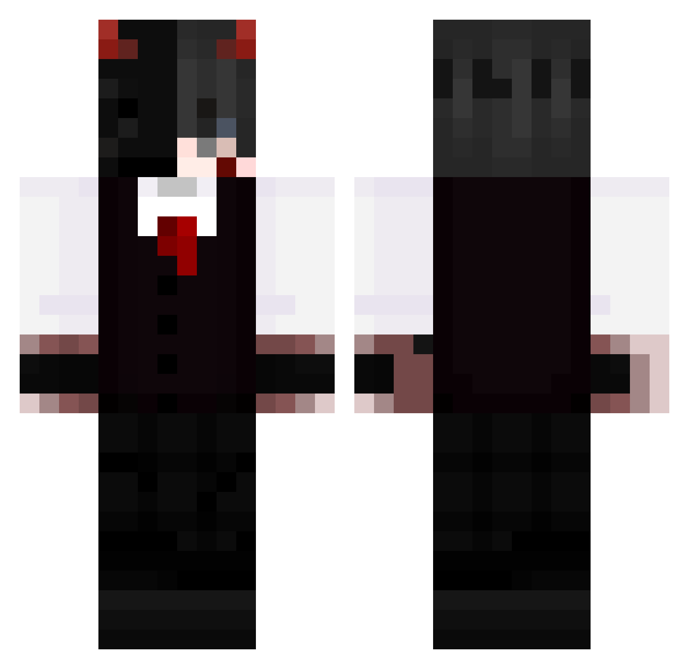 SirShaaitan Minecraft skin, front and back view