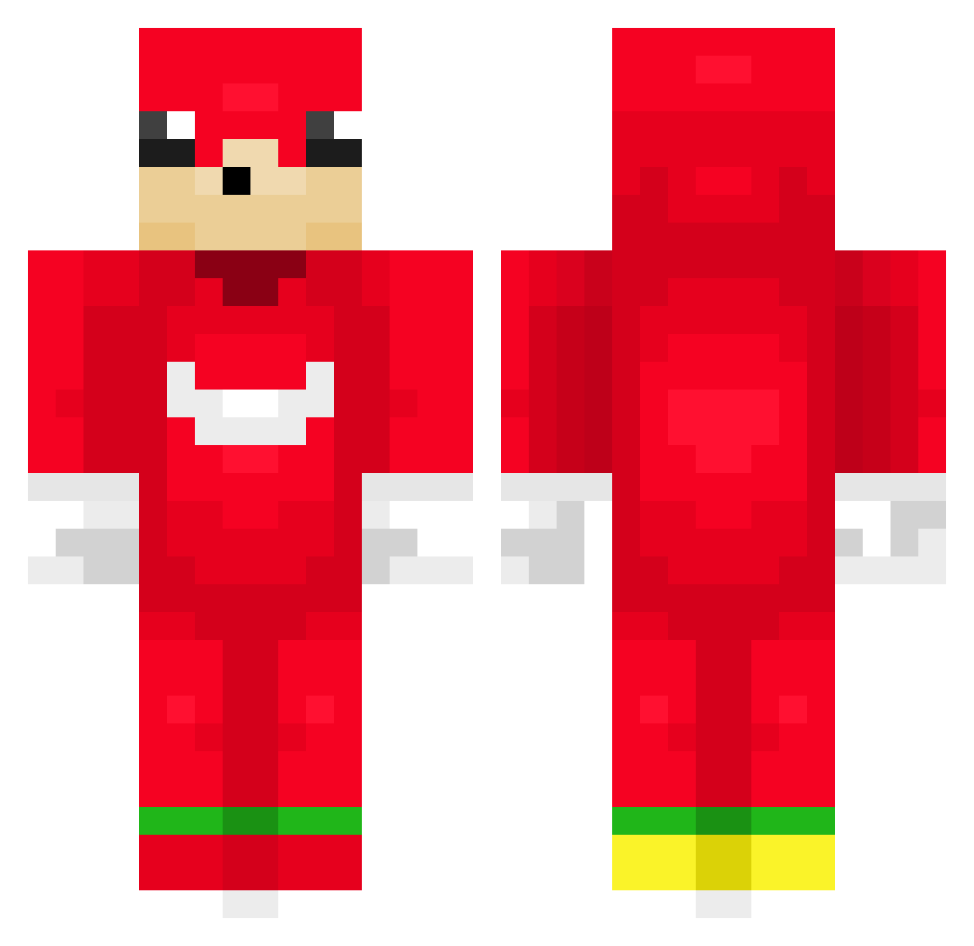 YouToqqled_ Minecraft skin, front and back view