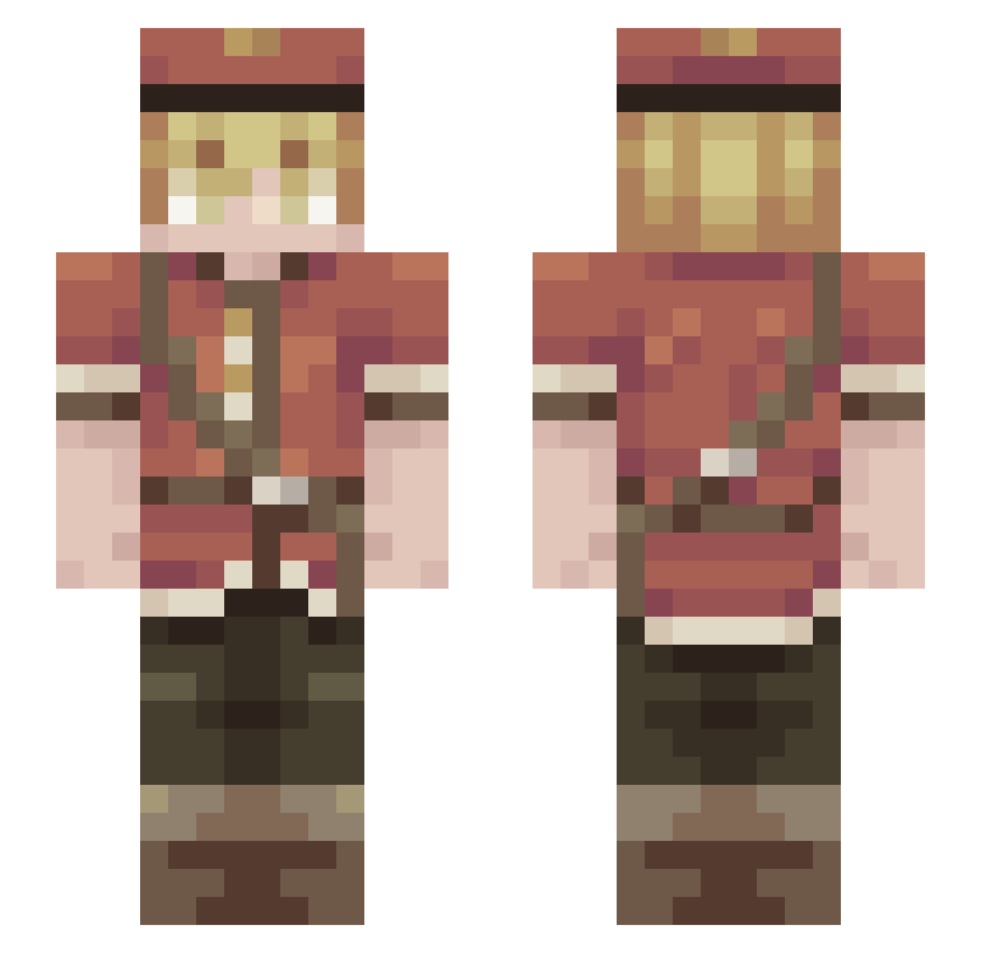 catboyluvr Minecraft skin, front and back view