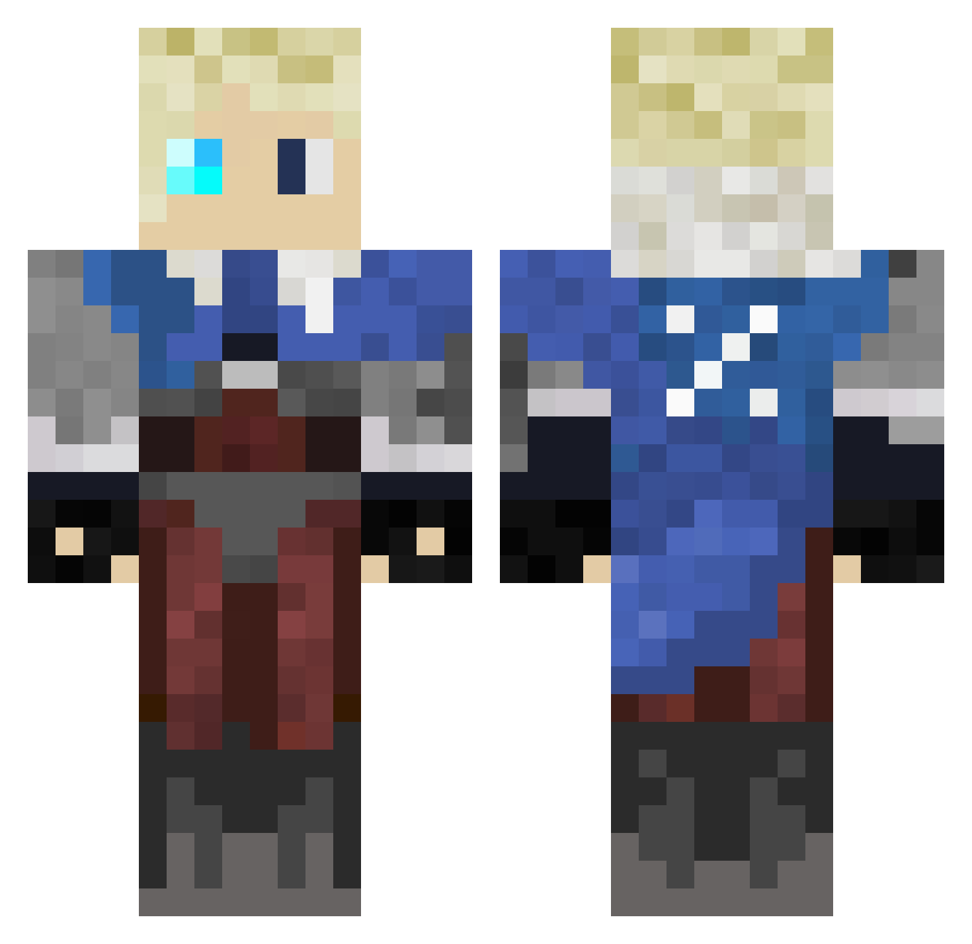C_Jamie Minecraft skin, front and back view